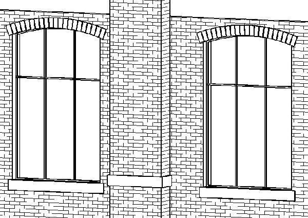 Arched with header and Sill