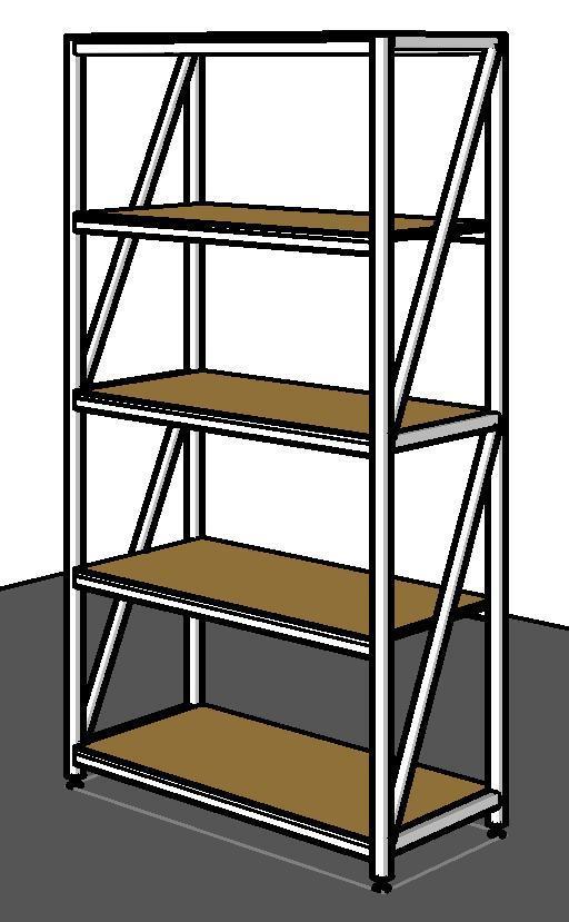 HYDESTOR Four Post Shelving Unit