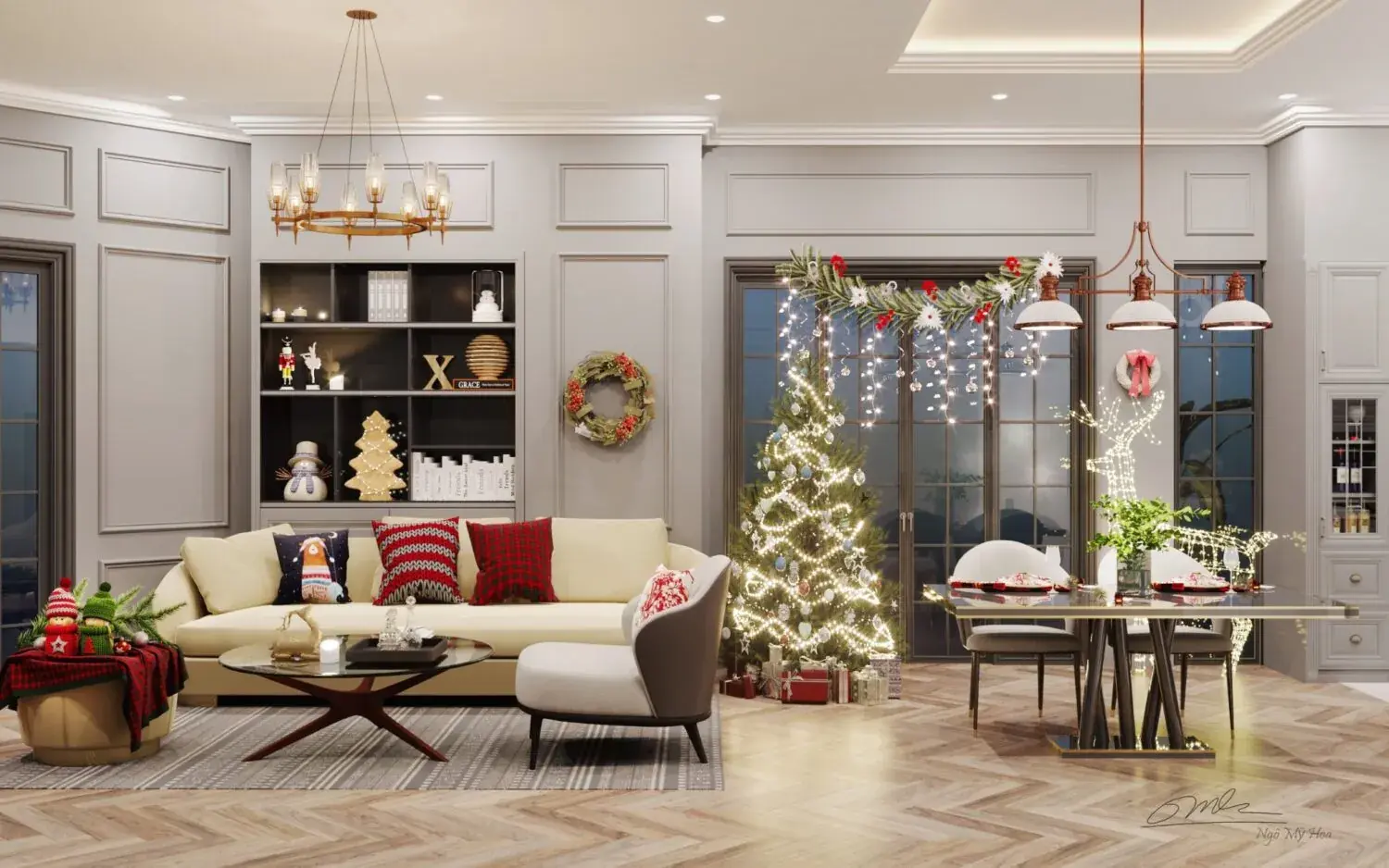 Living Room – Kitchen Interior