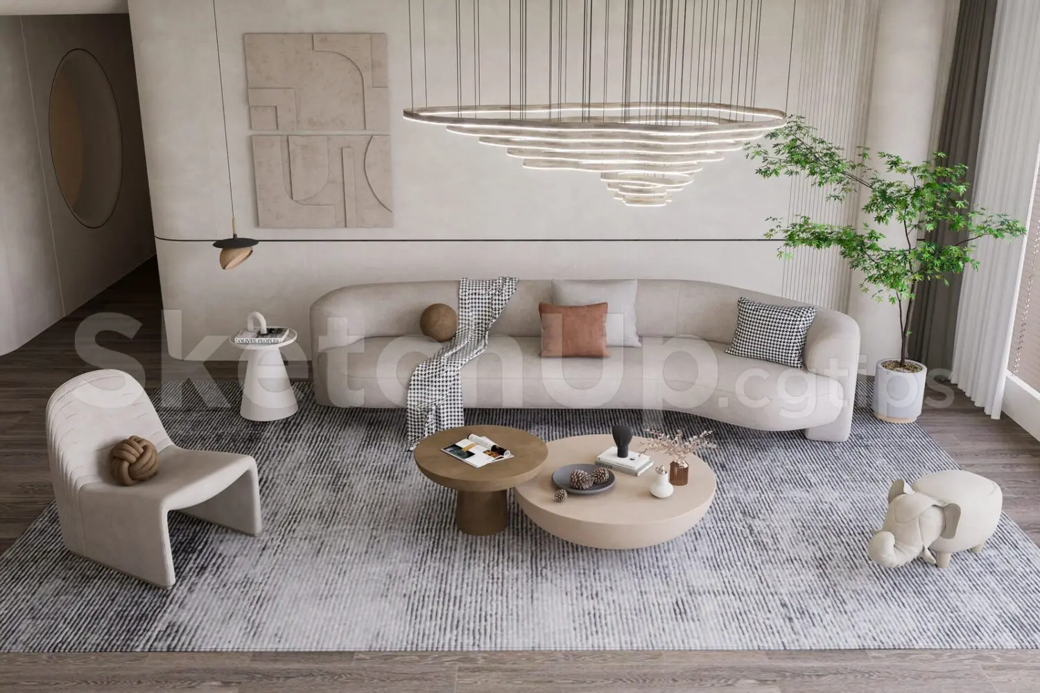 Living Room Interior — preview 1 (cgtips, CC0)