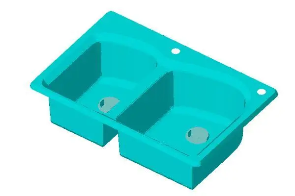 Kohler - K-5805-2 Woodfield Double-Basin Sink