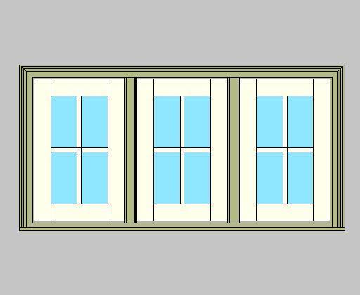 Kolbe Ultra Series Push-out Casement 3-Wide Units