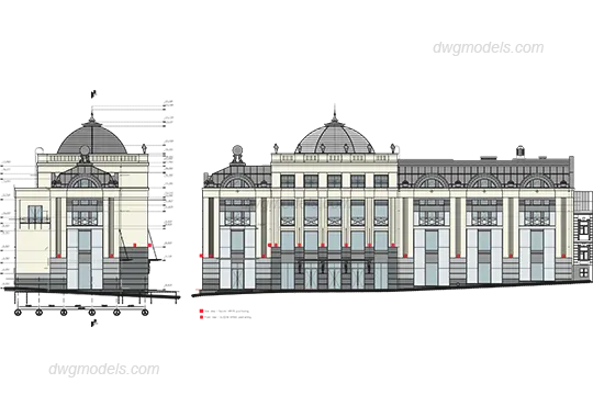 Facade 1 — preview 1 (dwgmodels.com, CC0)
