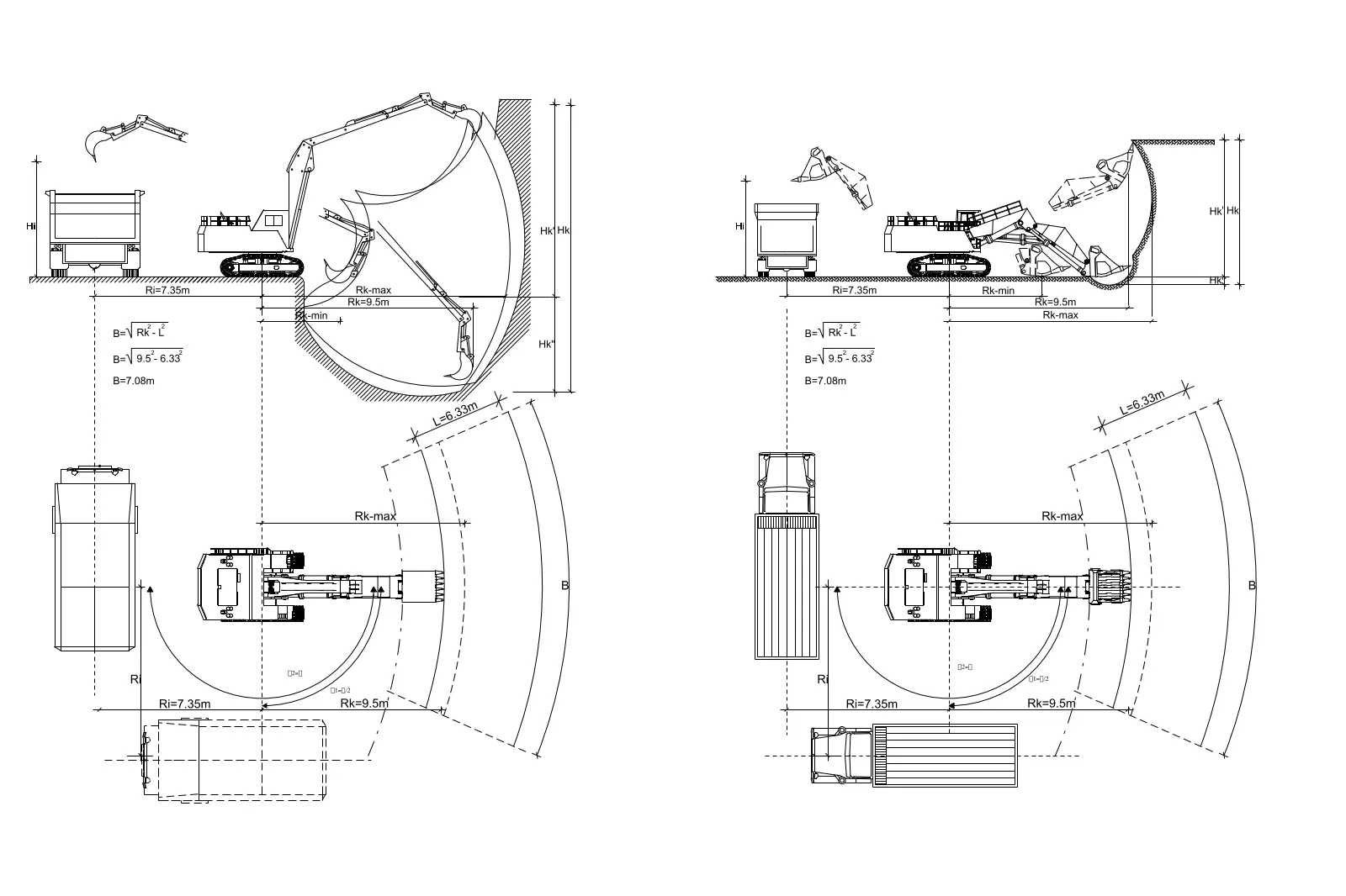 Excavator — CAD drawing preview