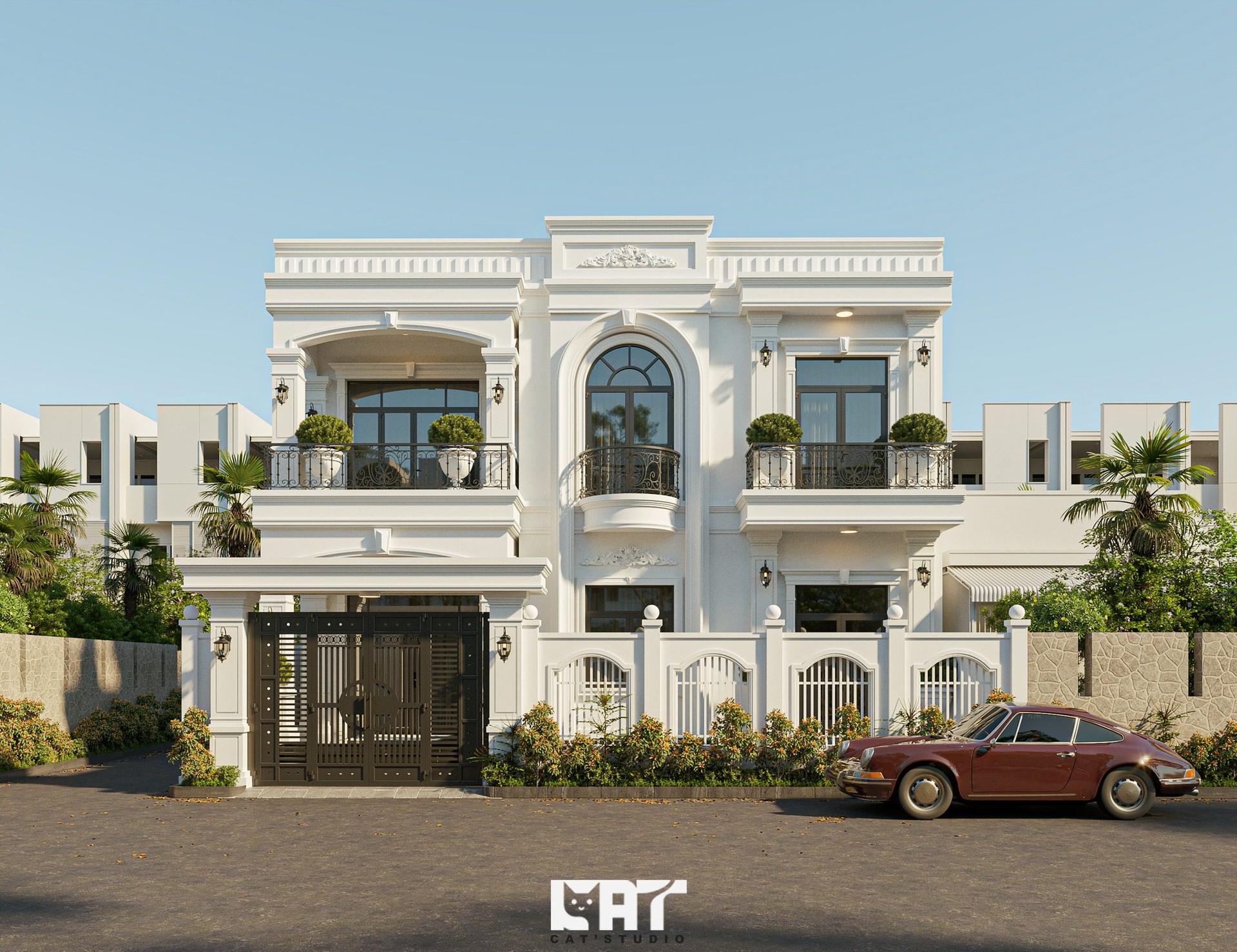 Neoclassical style Villa Exterior