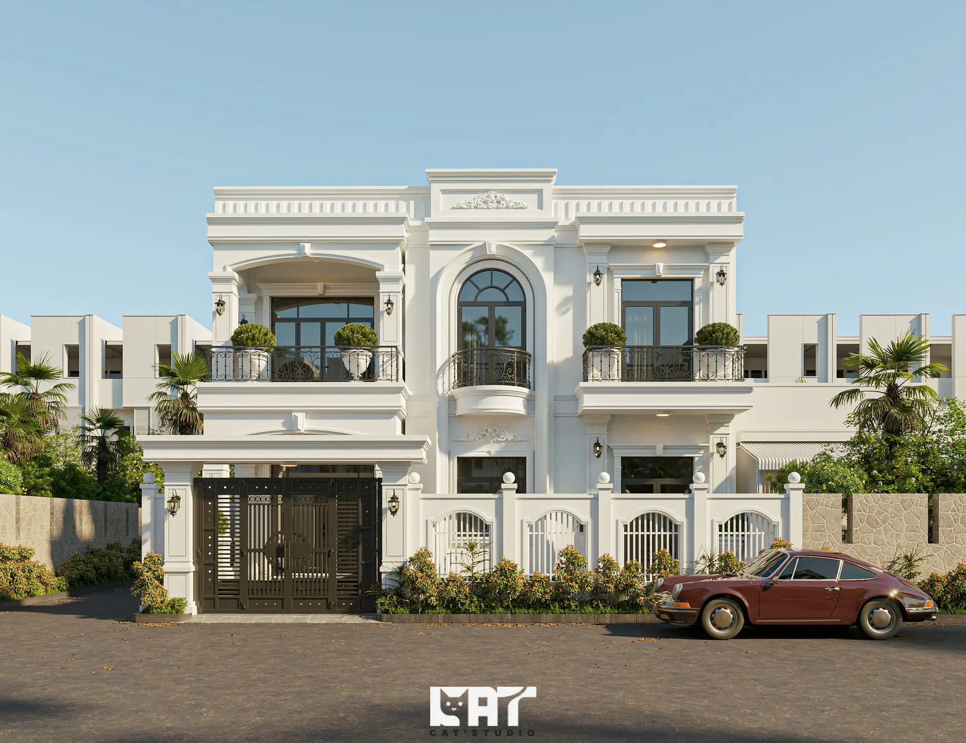 Neoclassical style Villa Exterior