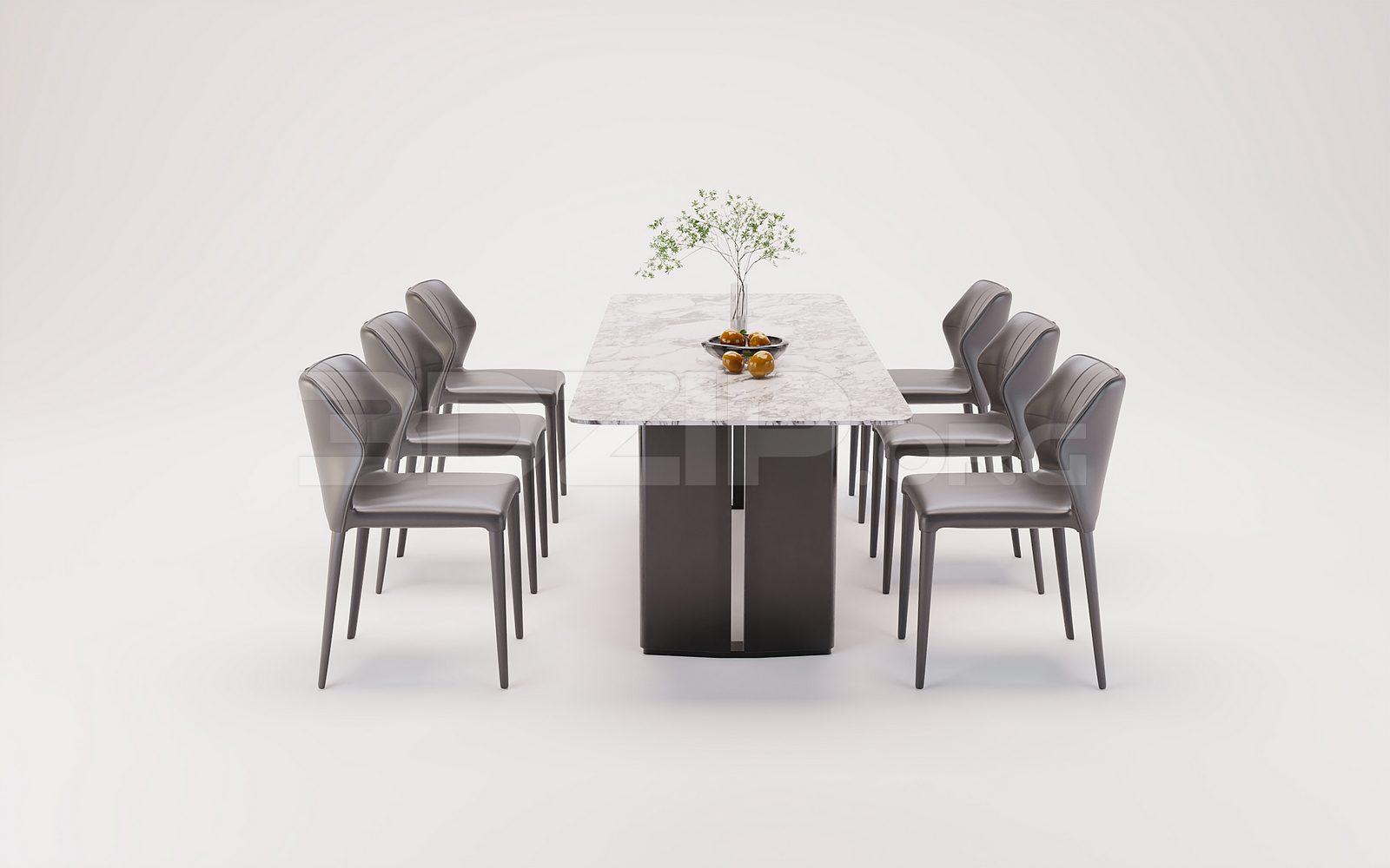 Dining Table And Chair — preview 1 (3dzip)