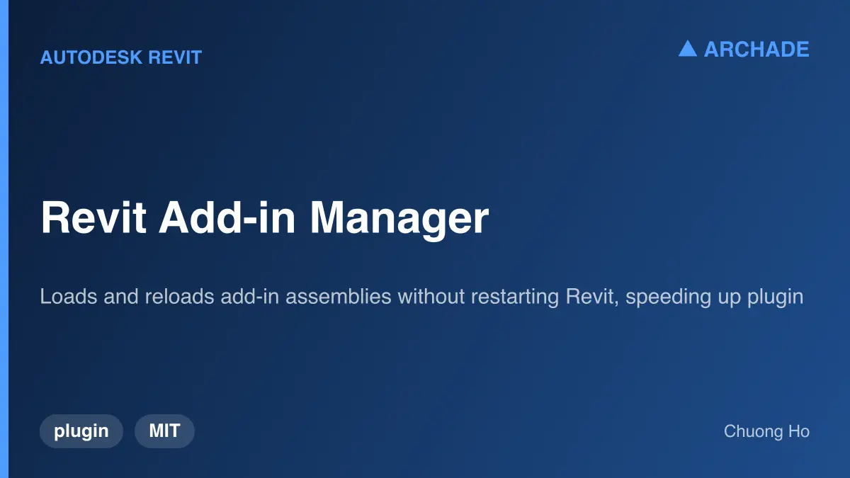 Revit Add-in Manager