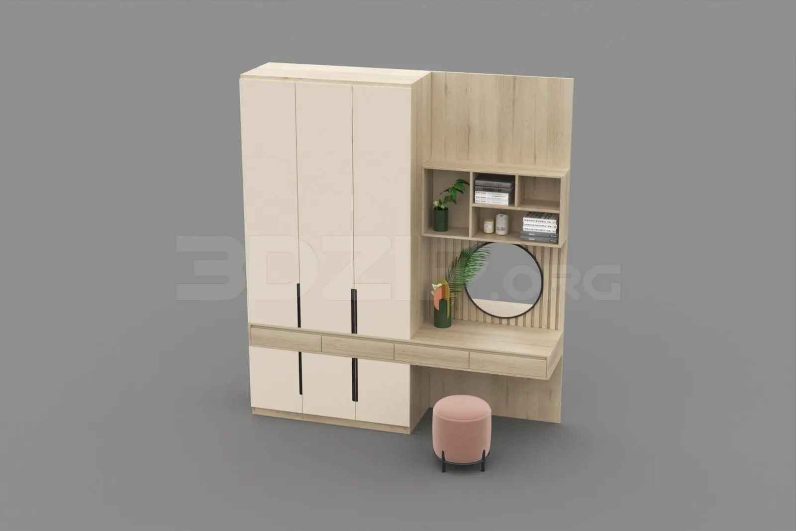 Dressing Table — preview 1, by Tuan An (3dzip, CC0)