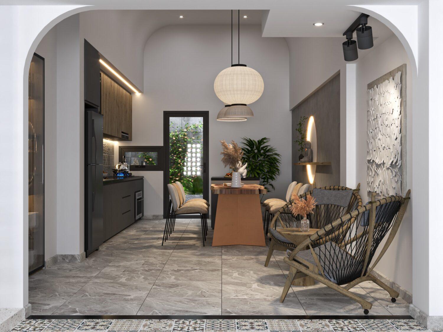 Living Room – Kitchen Interior