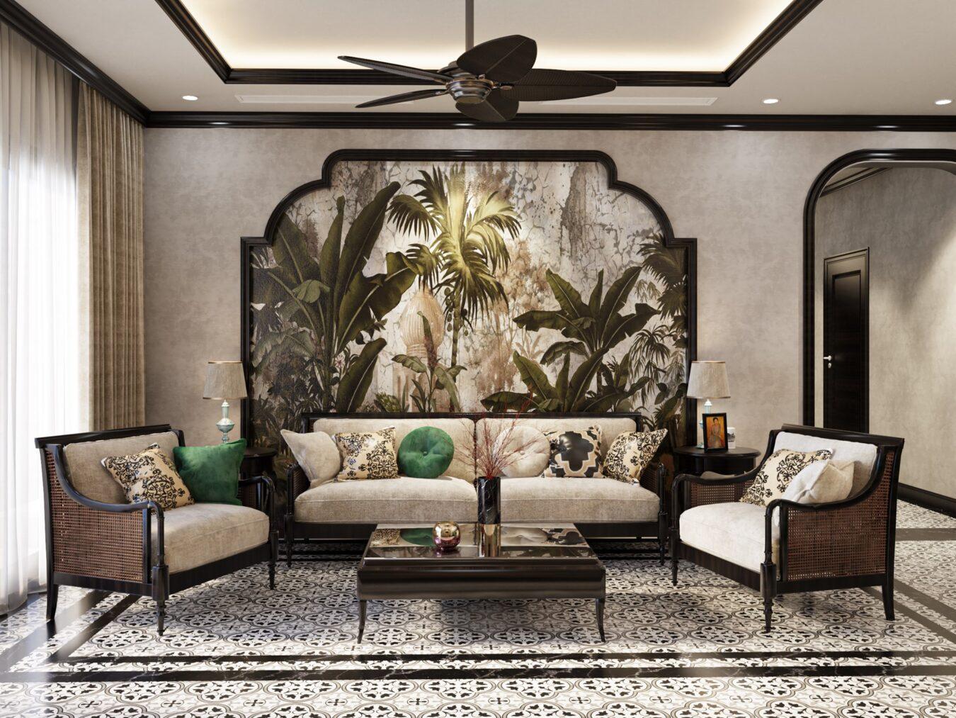 Indochine Living Room Interior