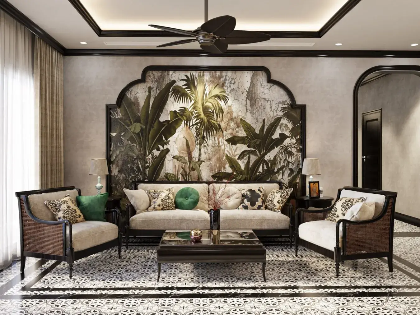 Indochine Living Room Interior