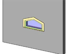 Fixed Window with Trim - Angle top - Center peak