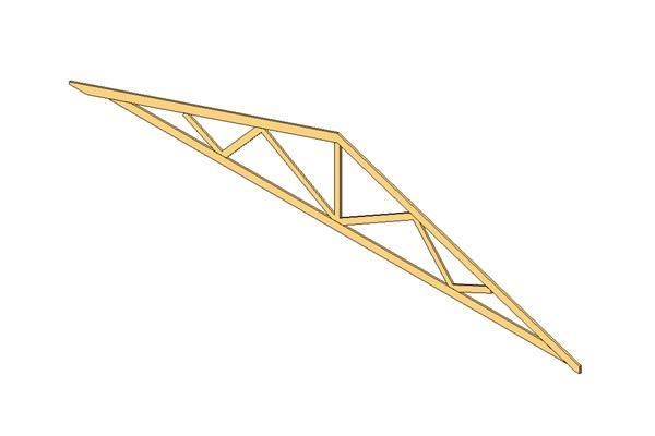 Truss-Medium Span-2 Cut Plumb-adjustable overhangs