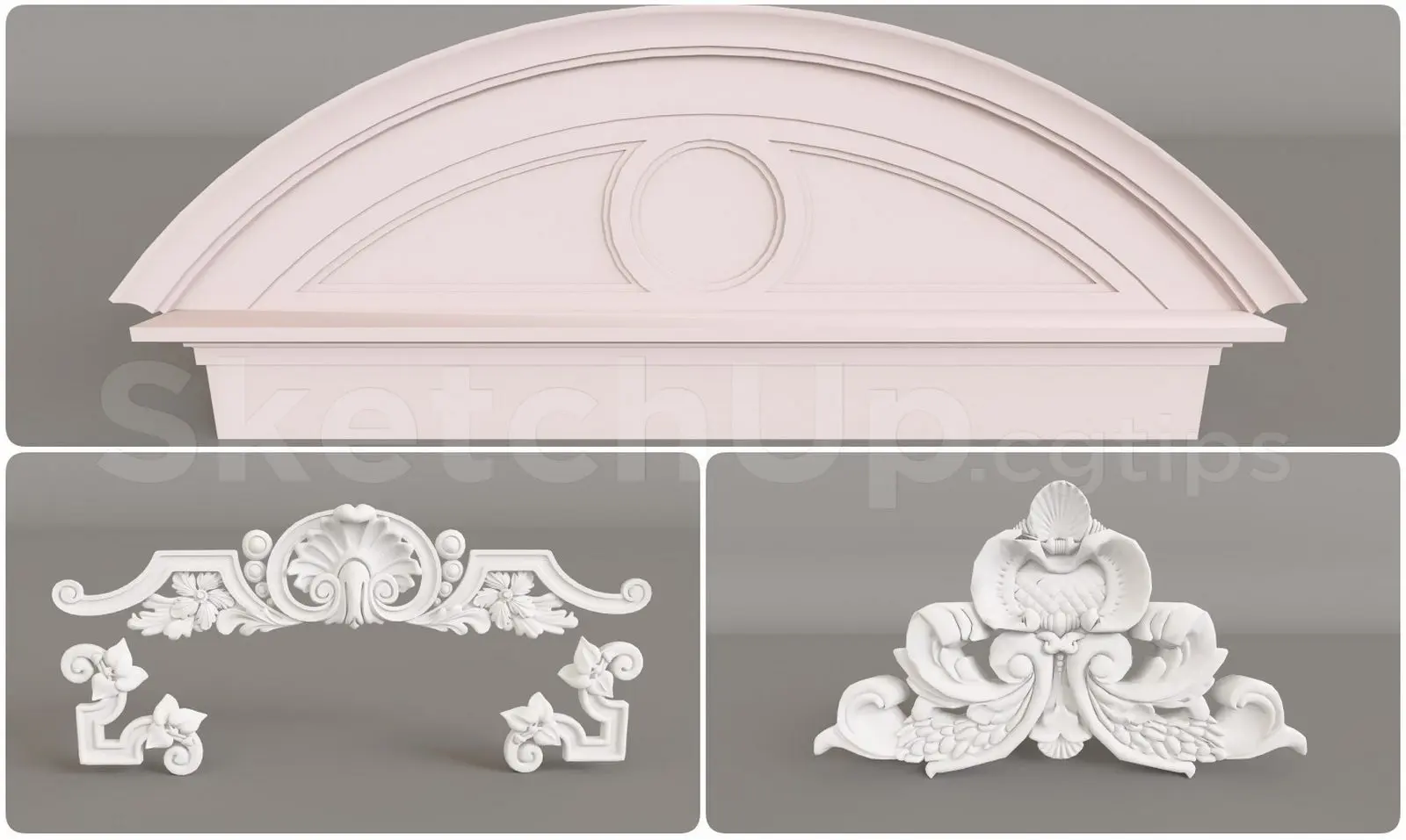 Neoclassical Roof Cap — preview 1 (cgtips, CC0)