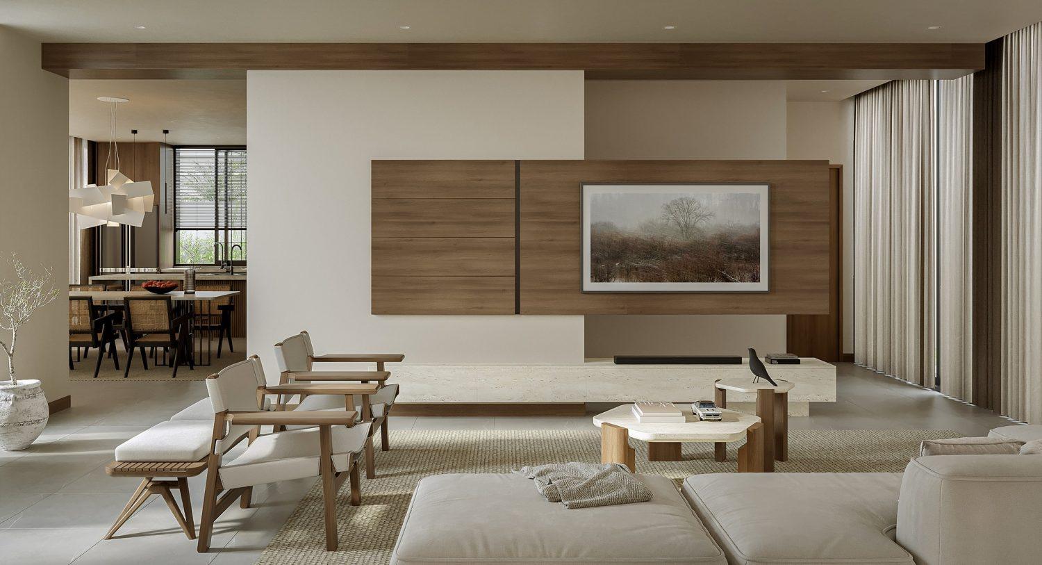 Living Room – Kitchen Interior