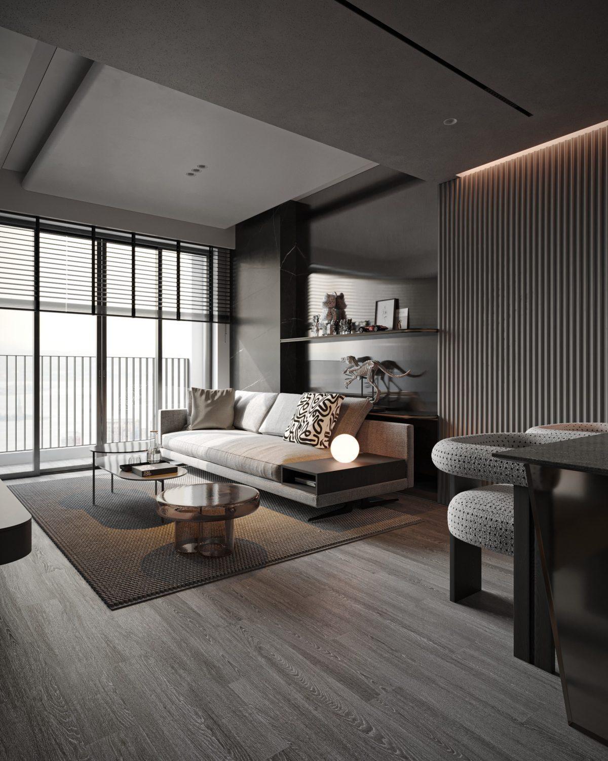 Living Room – Kitchen Interior