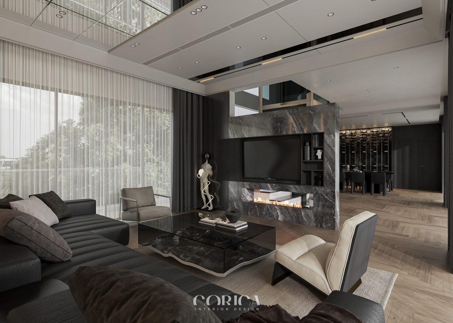 Living Room – Kitchen Interior