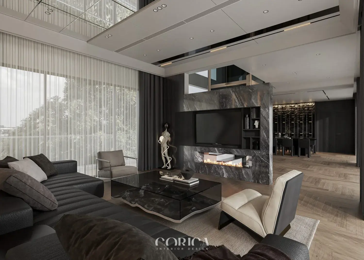 Living Room – Kitchen Interior