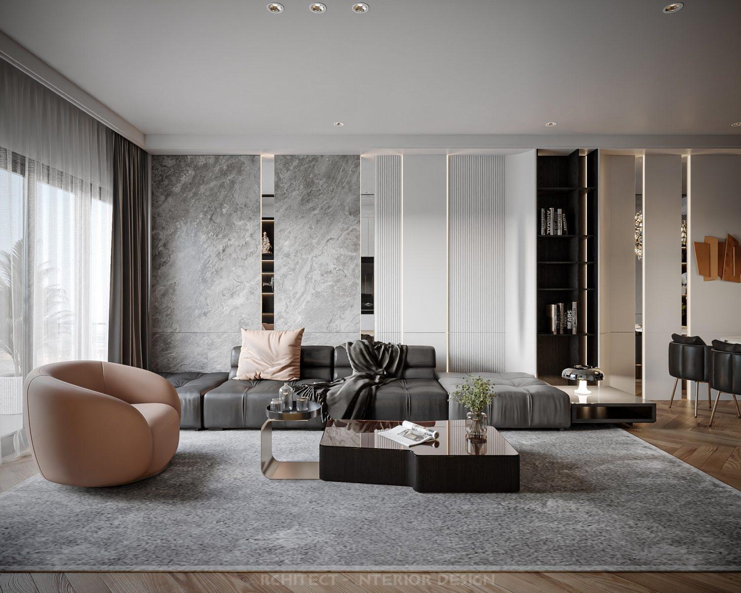 Living Room – Kitchen Interior