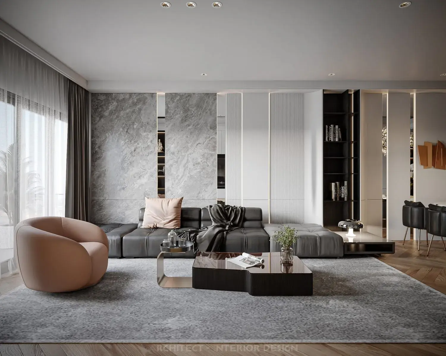 Living Room – Kitchen Interior