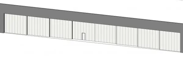 Airplane Hangar Door 8-Panel
