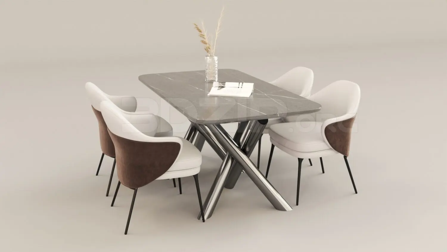 Dining Table And Chair — preview 1 (3dzip, CC0)