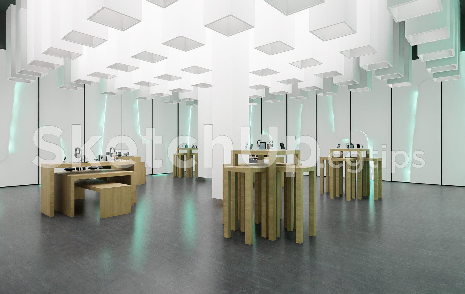 Modern Electronics Store Interior Designed in