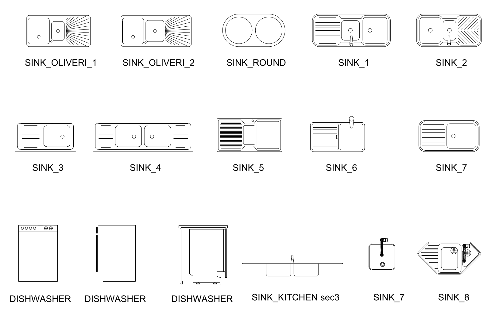 Drop-in Kitchen Sinks