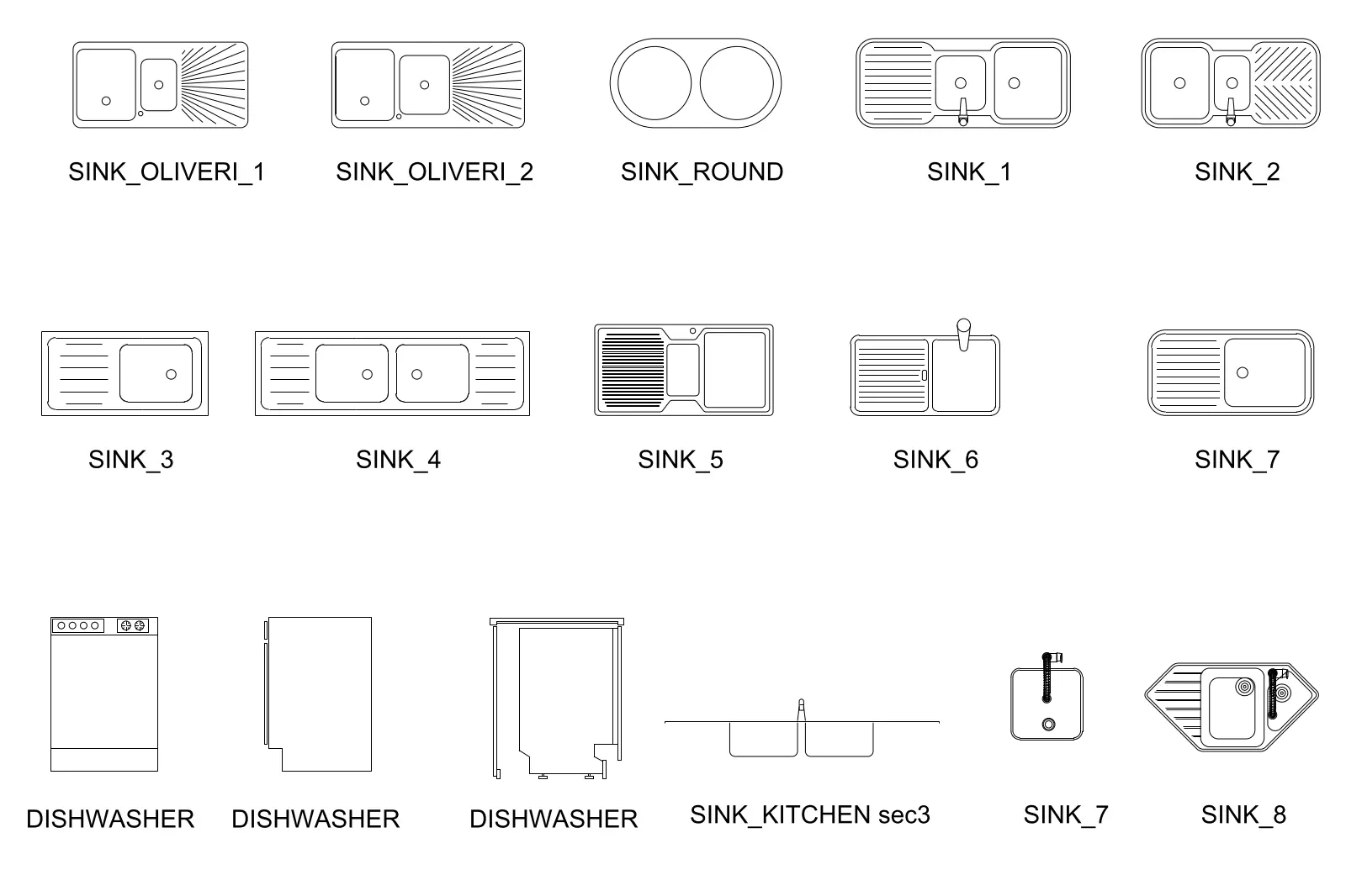 Drop-in Kitchen Sinks