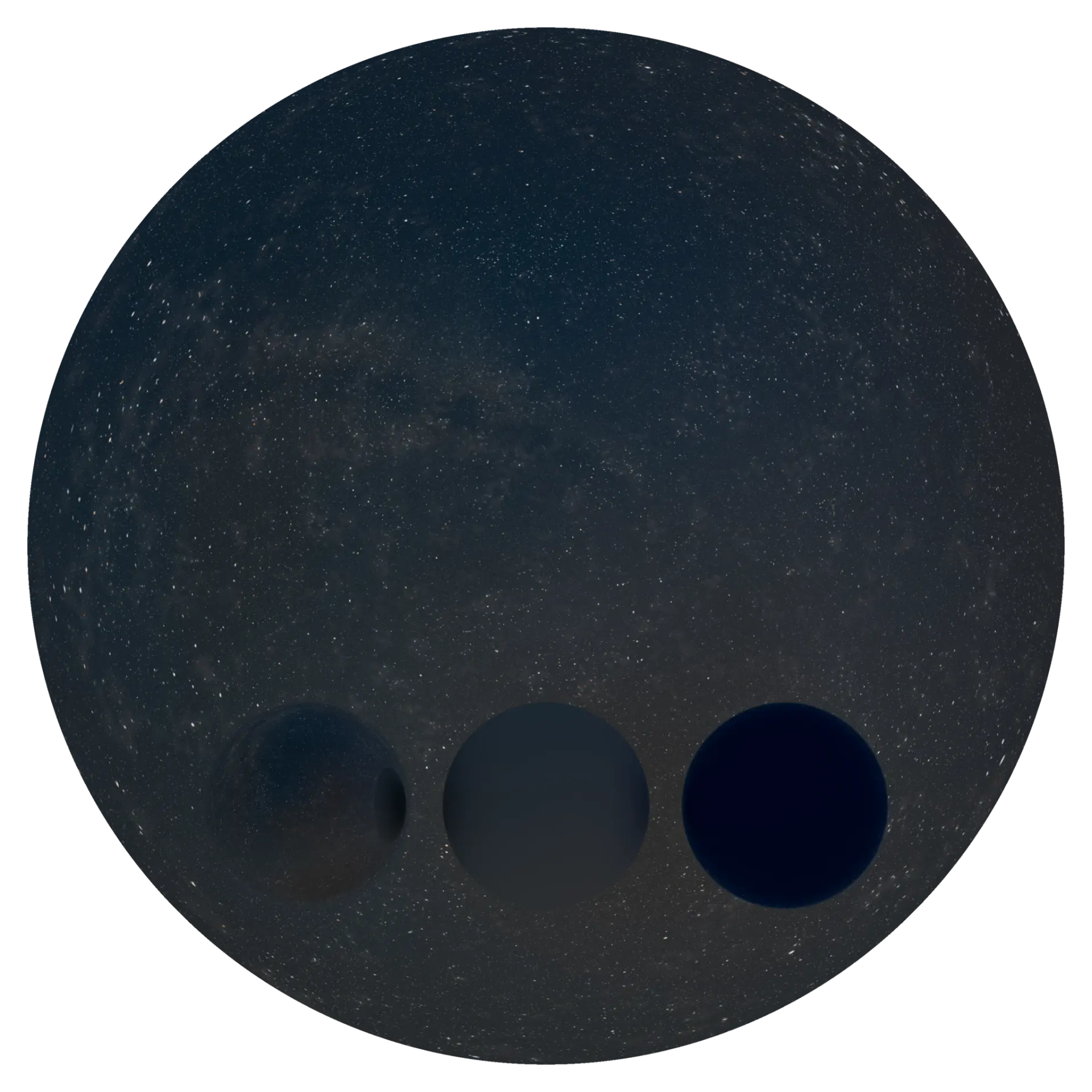 Night Sky HDRI 001 — preview 1 (ambientCG, CC0)