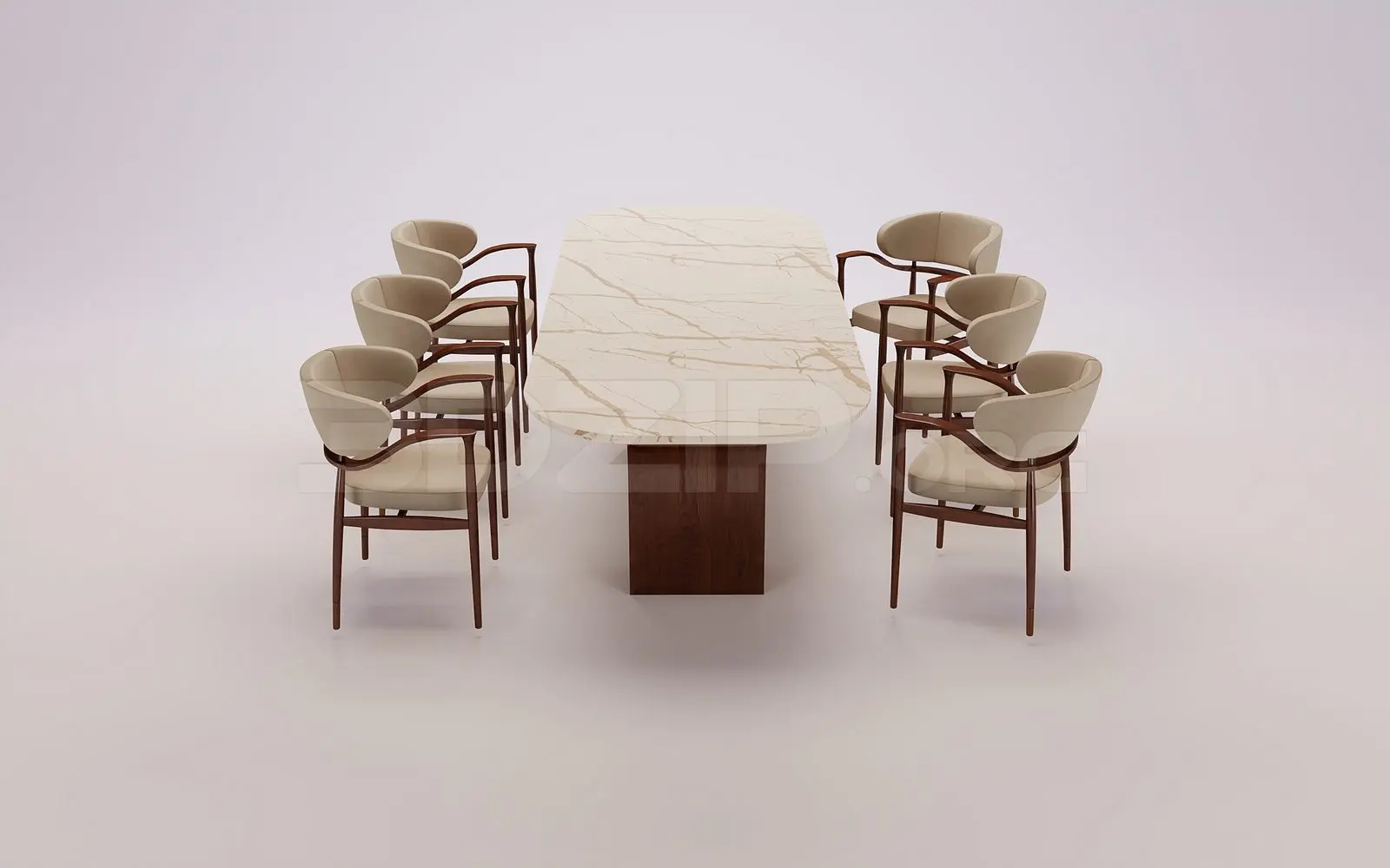 Dining Table And Chair — preview 1 (3dzip)