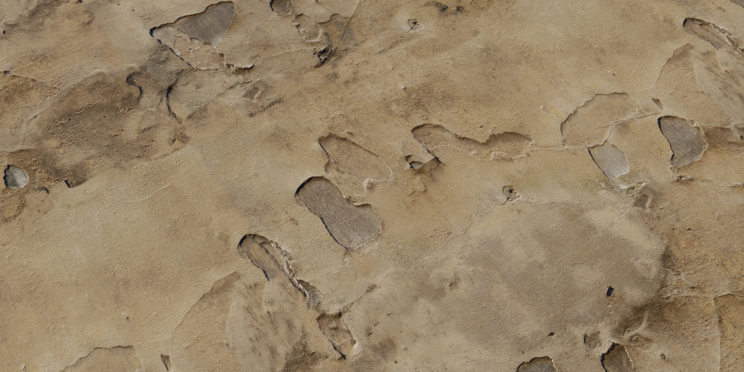 Rough Plaster Broken