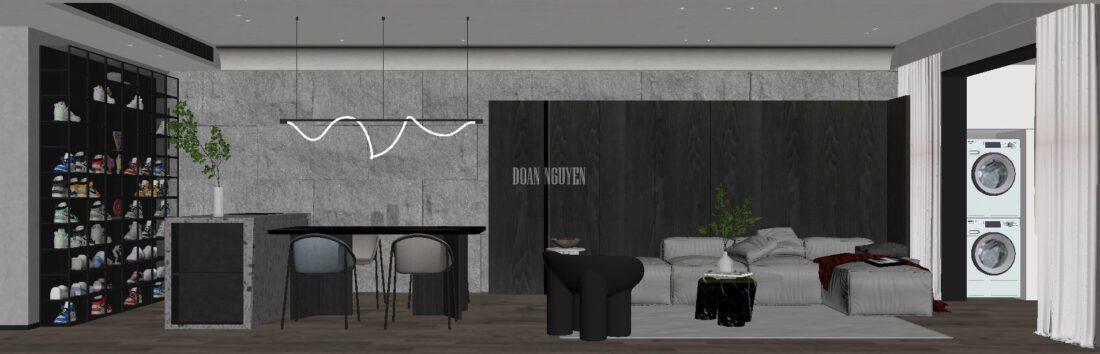 Interior Scene Model Livingroom 565