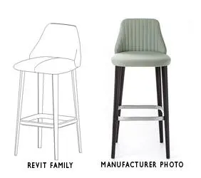 Bross Break 1541 Bar Stool — preview 1, by abbeyishappy (RevitCity, CC0)