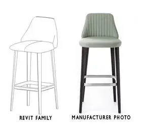 Bross Break 1541 Bar Stool