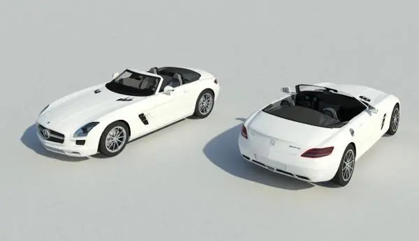 Mercedes SLS Convertible - Car Automobile Vehicle