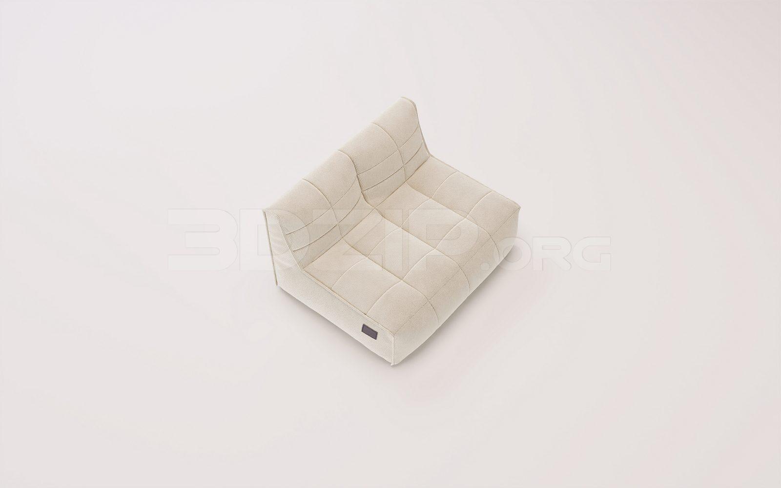 Lounge Chair 3D Model for Interior Projects