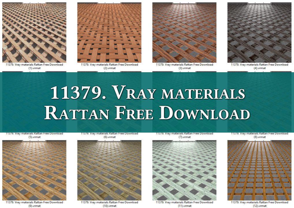 Vray materials Rattan