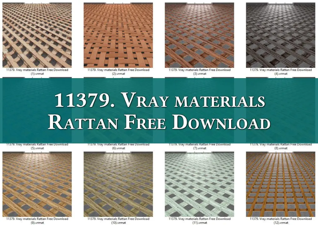 Vray materials Rattan