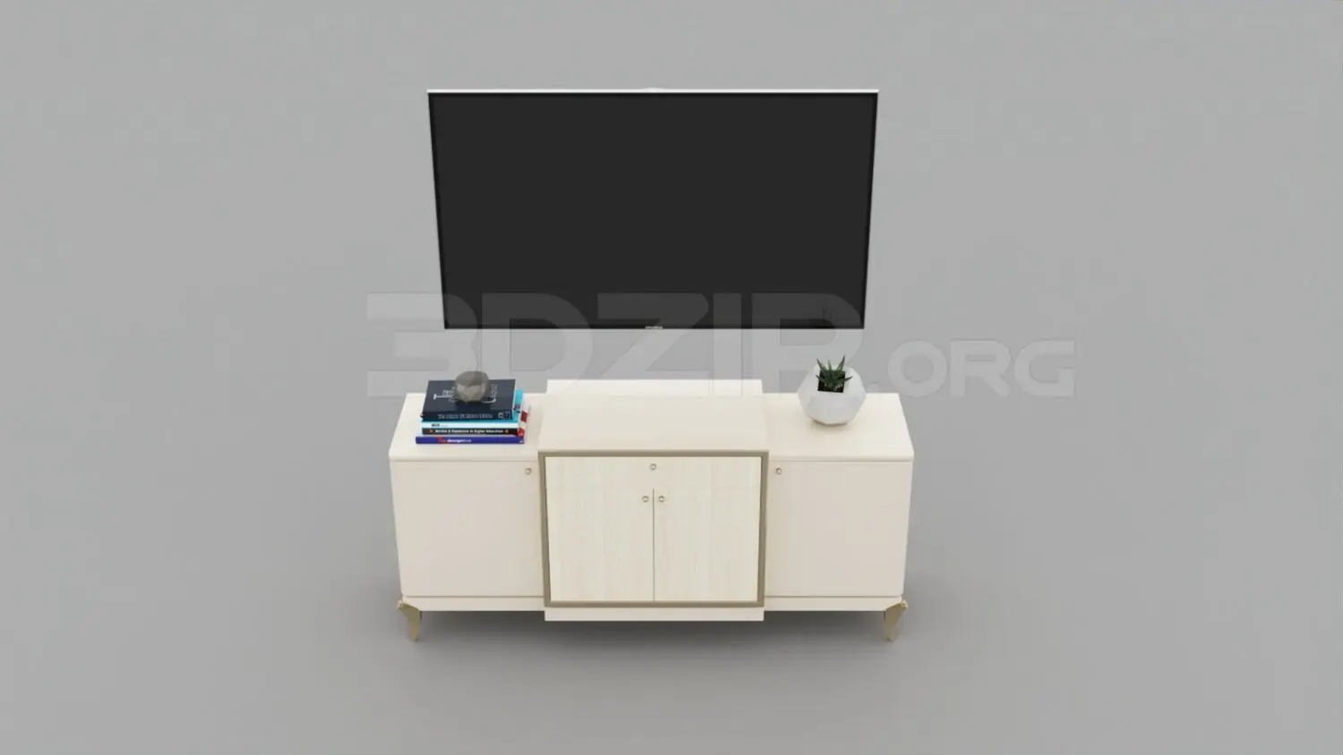 TV Cabinet — preview 1 (3dzip, CC0)