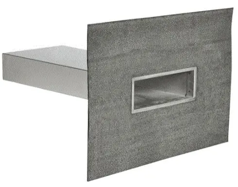 JUAL RECTANGULAR OUTLET WITH STRAIGHT FLANGE - 300x100x600