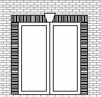 Double Glass 2 With Rowlock And Keystone Outswing