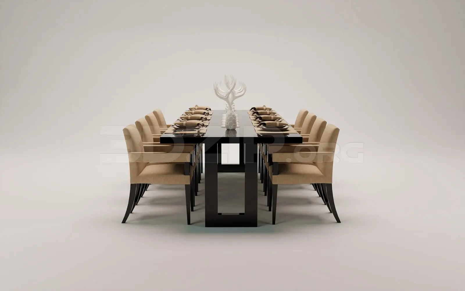 Dining Table And Chair — preview 1 (3dzip)