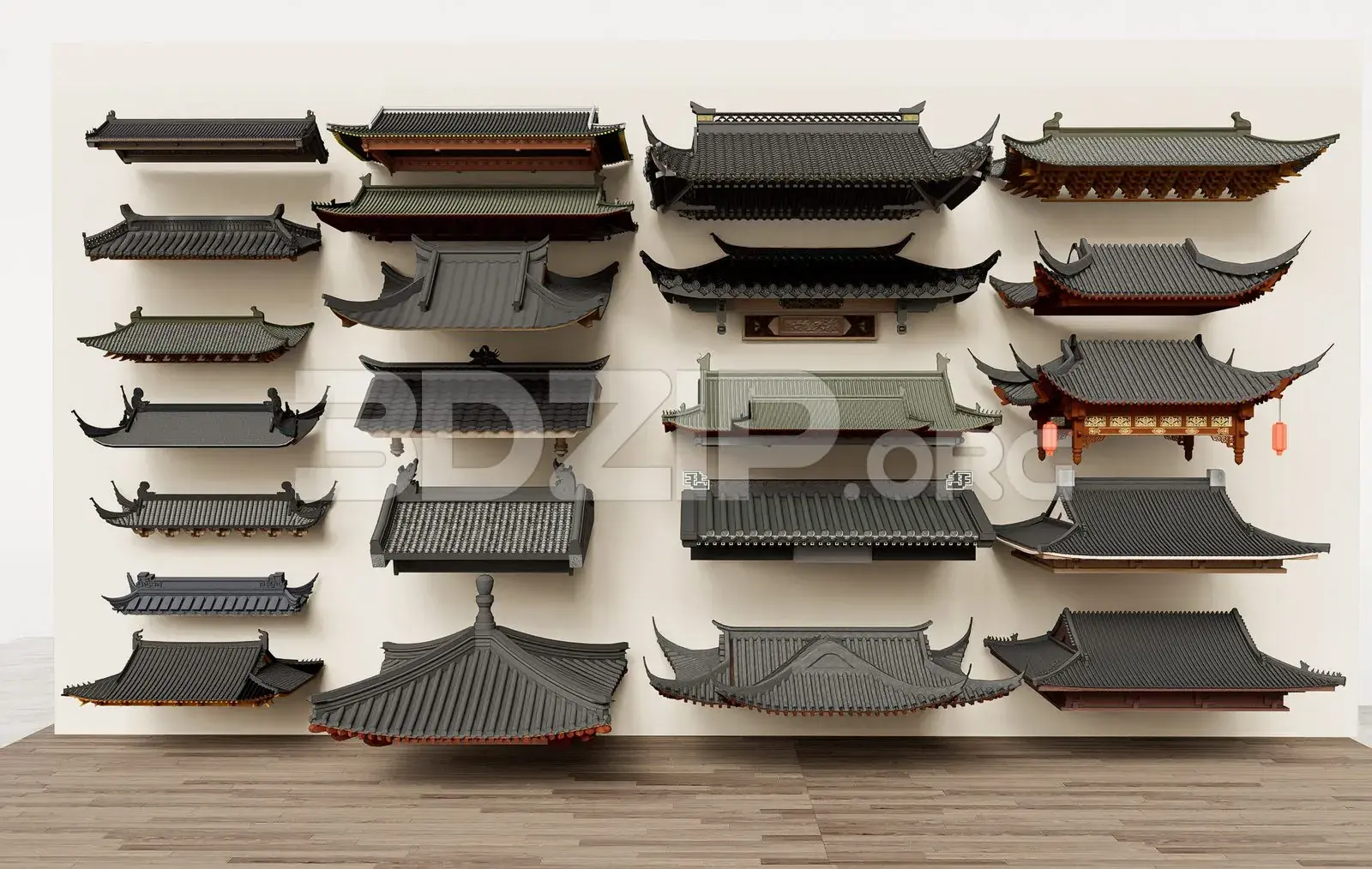 Traditional Asian Roof Collection