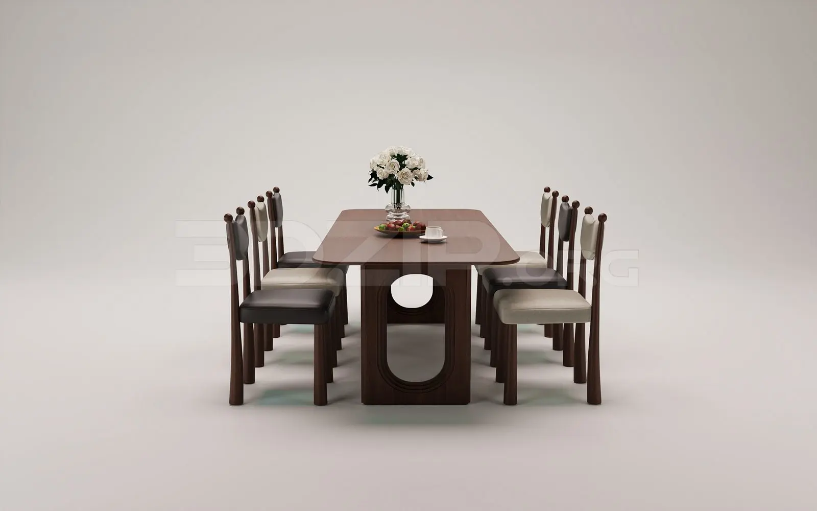 Dining Table And Chair — preview 1 (3dzip)