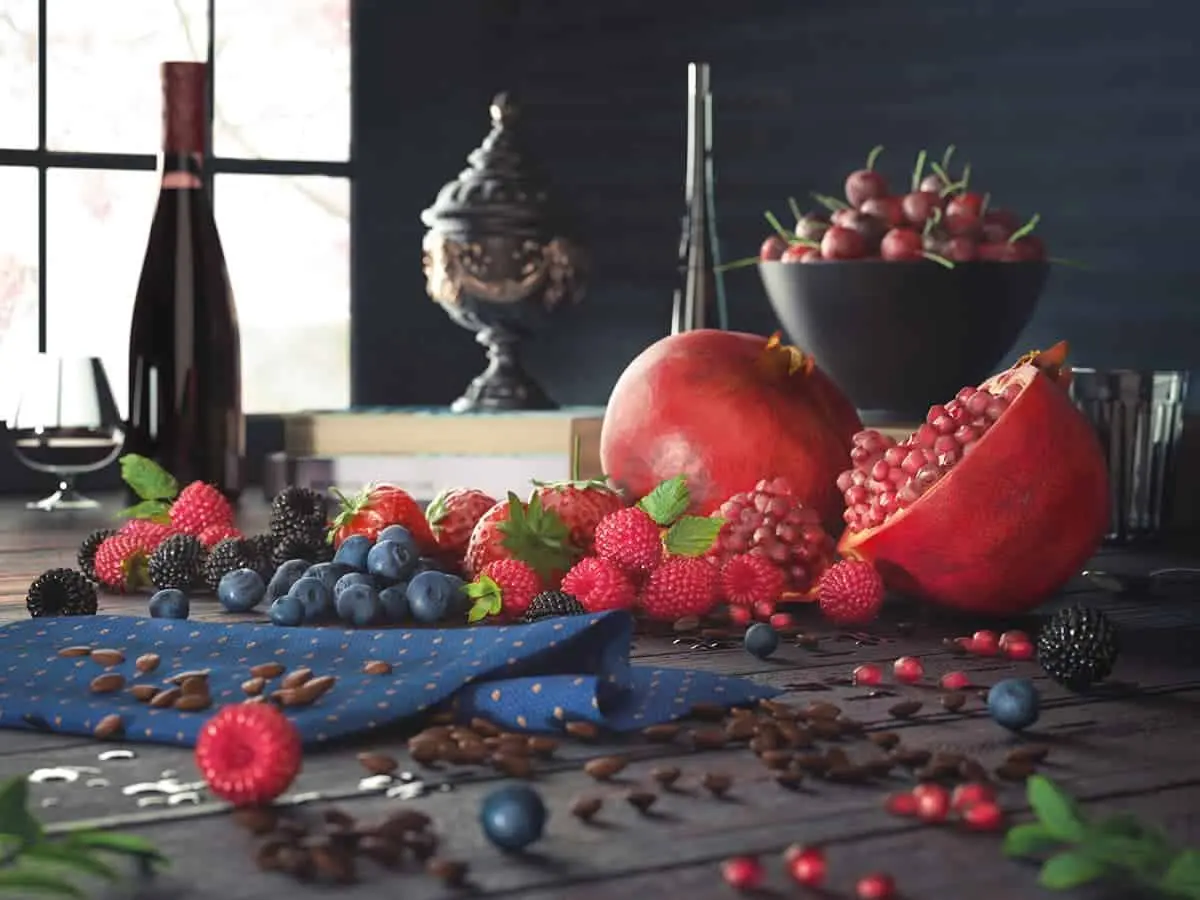 Berries Pomegranate CGI from John Zaki