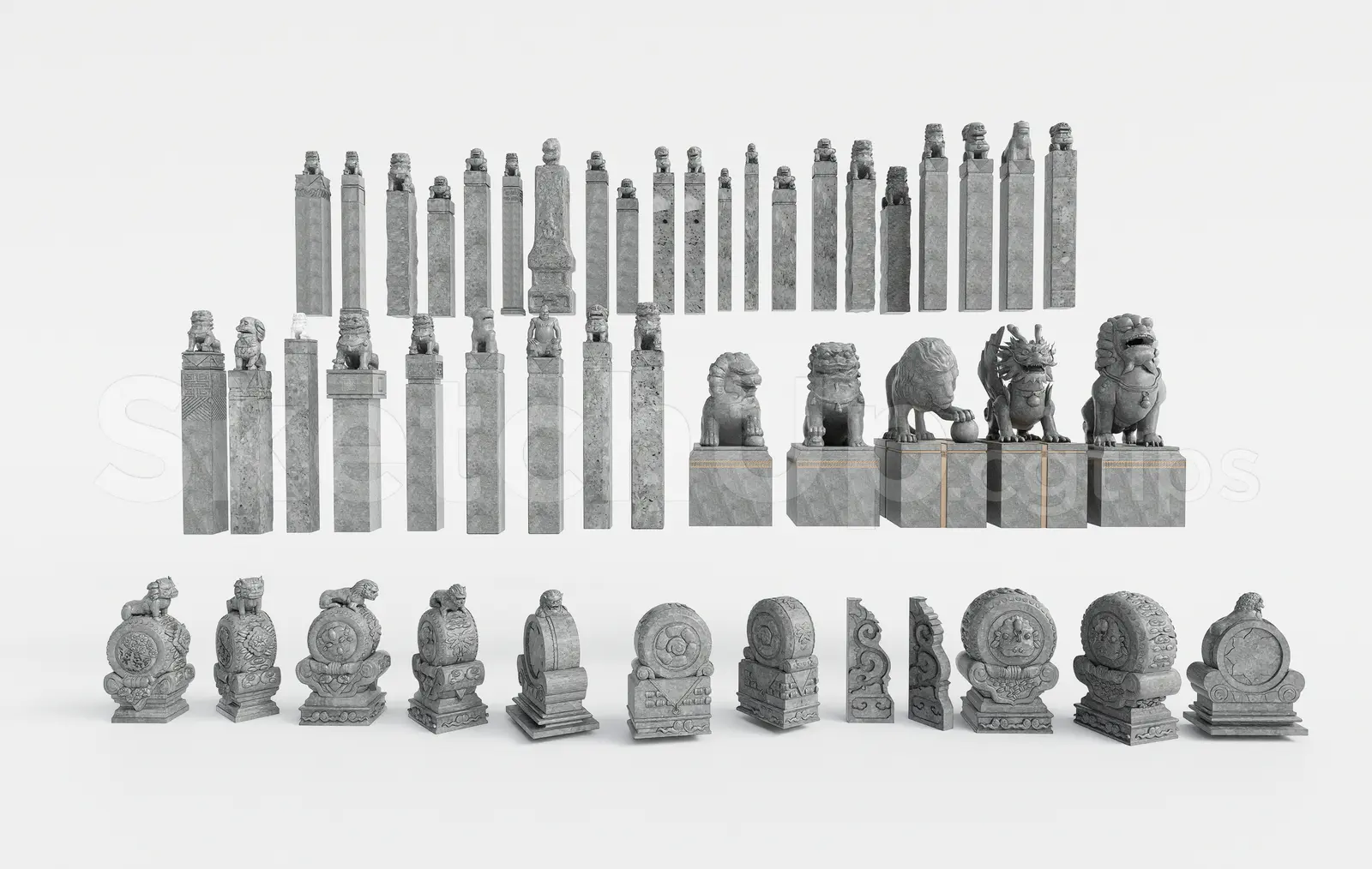 Traditional Asian Stone Statue & Sculpture — preview 1 (cgtips, CC0)