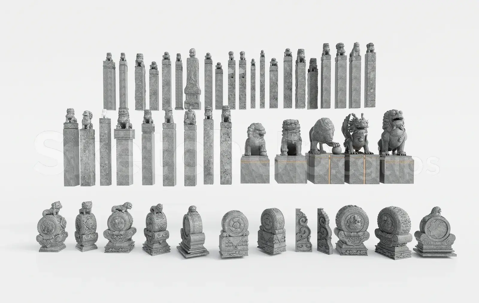 Traditional Asian Stone Statue & Sculpture