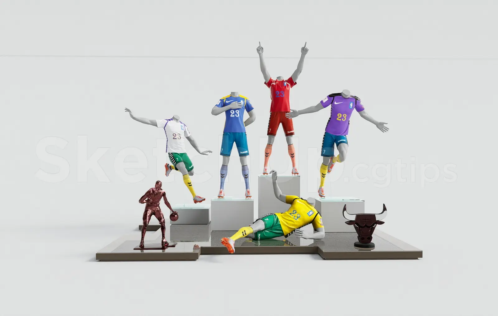 Soccer Player Mannequin Display